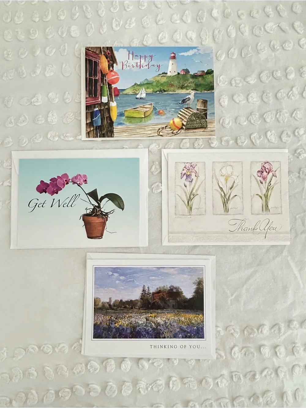 LOT of 25 Brand New Random Greeting Cards w/Envelopes Birthday, Anniversary Etc.